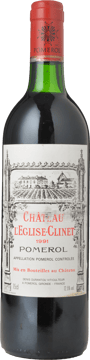 CHATEAU L'EGLISE CLINET, Pomerol 1991 Bottle image number 0