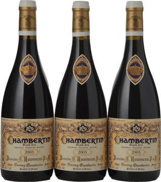 DOMAINE ARMAND ROUSSEAU Grand Cru 3 Bottle Set, Chambertin 2003 Set image number 0