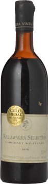 KILLAWARRA Selection Cabernet, Australia 1976 Bottle image number 0