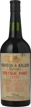 STANTON & KILLEEN WINES Vintage Port, Rutherglen 1978 Bottle image number 0