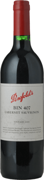 PENFOLDS Bin 407 Cabernet Sauvignon, South Australia 2000 Bottle image number 0