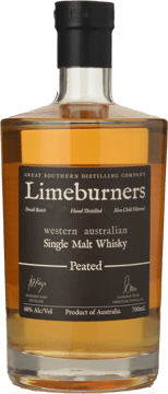 LIMEBURNERS Peated 48% ABV Single Malt Whisky, Western Australia NV 700ml image number 0