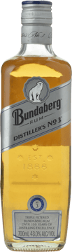 BUNDABERG Distillers No 3 Rum 43% ABV, Bundaberg NV 700ml image number 0