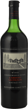 WYNNS COONAWARRA ESTATE Cabernet Sauvignon, Coonawarra 1971 Bottle image number 0