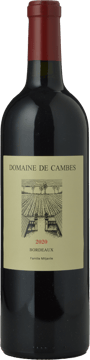 DOMAINE DE CAMBES , Bordeaux 2020 Bottle image number 0