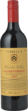 TYRRELL'S 4 Acres Shiraz, Hunter Valley 2022 Bottle image number 0