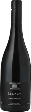 III ASSOCIATES Legacy Single Vineyard Reserve Shiraz, McLaren Vale 2015 Bottle image number 0
