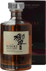 SUNTORY Hibiki 17 Year Old Japanese Whisky 43% ABV, Japan NV Bottle image number 0