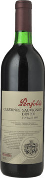 PENFOLDS Bin 707 Cabernet Sauvignon, South Australia 1993 Bottle image number 0