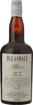 BLEASDALE VINEYARD Fortified Palomino, Langhorne Creek 1964 Bottle image number 0