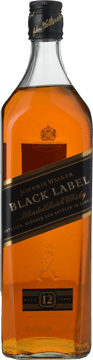 JOHNNIE WALKER Black Label 12 years 40% ABV , Scotland NV One Litre Bottle image number 0