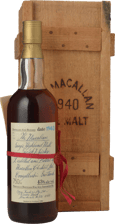 MACALLAN The Macallan 1940 Single Malt Scotch Whisky Red Ribbon 43% ABV, Scotland 1940 Bottle