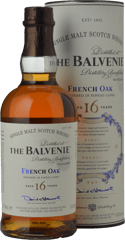THE BALVENIE 16 Year Old French Oak Cask 47.6% ABV Single Malt Whisky NV 700ml image number 0
