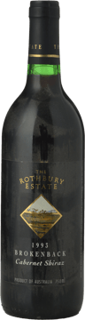ROTHBURY ESTATE Brokenback Vineyard Shiraz Cabernet, Hunter Valley 1993 Bottle image number 0