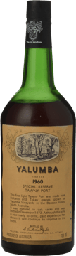 YALUMBA Special Reserve Tawny Port, Barossa Valley 1960 Bottle image number 0