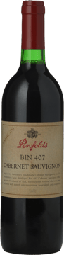 PENFOLDS Bin 407 Cabernet Sauvignon, South Australia 1998 Bottle image number 0