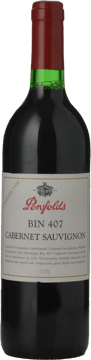 PENFOLDS Bin 407 Cabernet Sauvignon, South Australia 1998 Bottle image number 0