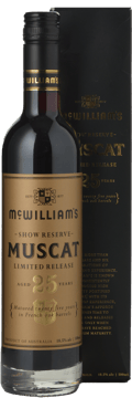 MCWILLIAM'S WINES 25 Year Old Show Reserve Limited Release Muscat, Riverina NV 500ml image number 0