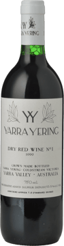 YARRA YERING Dry Red Wine No.1 Cabernets, Yarra Valley 1999 Bottle image number 0