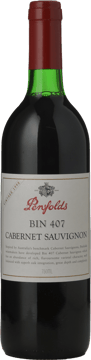 PENFOLDS Bin 407 Cabernet Sauvignon, South Australia 1998 Bottle image number 0