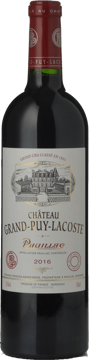 CHATEAU GRAND-PUY-LACOSTE 5me cru classe, Pauillac 2016 Bottle image number 0