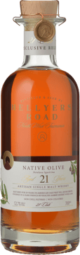 HELLYERS ROAD DISTILLERY Native Olive 52.7% ABV 21 years old Single Malt Whisky, Tasmania NV 700ml image number 0