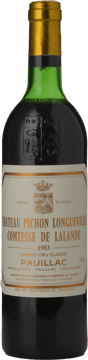 CHATEAU PICHON-LONGUEVILLE COMTESSE DE LALANDE 2me cru classe, Pauillac 1983 Bottle image number 0