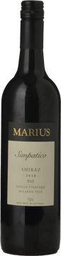 MARIUS WINES Simpatico Single Vineyard Shiraz, McLaren Vale 2018 Bottle image number 0