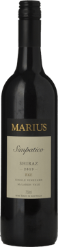 MARIUS WINES Simpatico Single Vineyard Shiraz, McLaren Vale 2019 Bottle image number 0