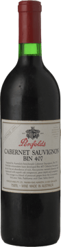 PENFOLDS Bin 407 Cabernet Sauvignon, South Australia 1991 Bottle image number 0