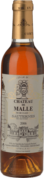 CHATEAU DE MALLE 2me cru classe, Sauternes 2006 Half Bottle image number 0