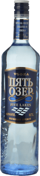 FIVE LAKES VODKA 40% Vodka, Russia NV 700ml image number 0