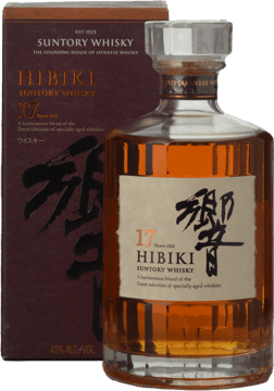 SUNTORY Hibiki 17 Year Old Japanese Whisky 43% ABV, Japan NV 700ml image number 0