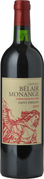 CHATEAU BELAIR-MONANGE 1er grand cru classe (B), St-Emilion 2009 Bottle image number 0