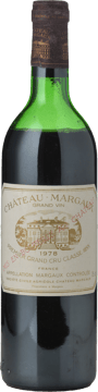 CHATEAU MARGAUX 1er cru classe, Margaux 1978 Bottle image number 0