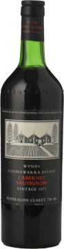 WYNNS COONAWARRA ESTATE Cabernet Sauvignon, Coonawarra 1971 Bottle image number 0
