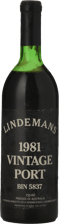 LINDEMANS Bin 5837 Vintage Port, Barossa Valley 1981 Bottle