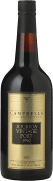 CAMPBELLS WINES Touriga Vintage Port, Rutherglen 1990 Bottle image number 0
