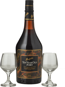 PENFOLDS 10 Year Old Port with 2 Glasses Port, Barossa Valley NV Set image number 0