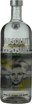 ABSOLUT Exposure Honey Melon & Lemongrass 40% ABV Vodka, Sweden NV One Litre Bottle image number 0