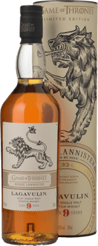 LAGAVULIN Game of Thrones House Lannister 9 Year Old Single Malt Scotch Whisky 46% ABV, Islay NV 700ml image number 0