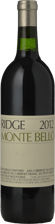 RIDGE VINEYARDS Monte Bello Cabernets, Santa Cruz Mountains 2012 Bottle