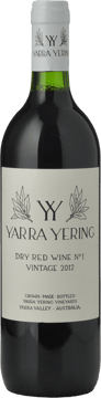 YARRA YERING Dry Red Wine No.1 Cabernets, Yarra Valley 2012 Bottle image number 0