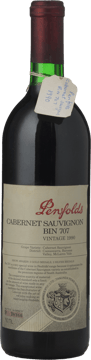 PENFOLDS Bin 707 Cabernet Sauvignon, South Australia 1990 Bottle image number 0