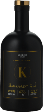 KENDOR DISTILLERY Private Collection Black Forest 22%ABV Gin, Australia NV 500ml image number 0