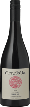 CLONAKILLA O'Riada Shiraz, Canberra District 2018 Bottle image number 0