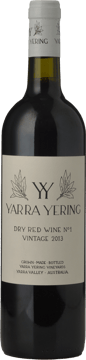 YARRA YERING Dry Red Wine No.1 Cabernets, Yarra Valley 2013 Bottle image number 0