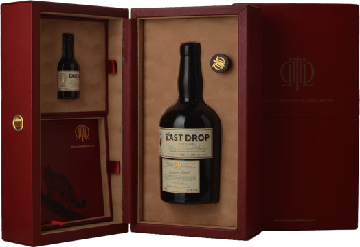 THE LAST DROP DISTILLERS Colin Scott Signature Blend 50 Year Old Blended Scotch Whisky with 50ml Sample Bottle 48.7% ABV, Scotland NV Set image number 0
