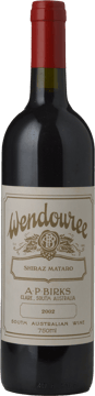 WENDOUREE Shiraz Mataro, Clare Valley 2002 Bottle image number 0
