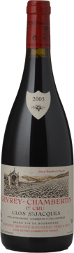 DOMAINE ARMAND ROUSSEAU Clos St Jacques 1er cru, Gevrey-Chambertin 2005 Bottle image number 0